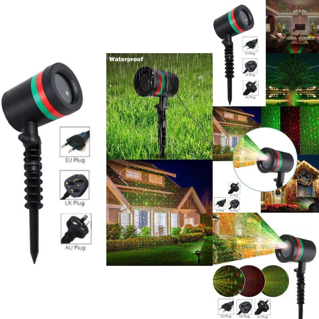 Vibrant Starry Sky Laserlight Christmas Projector Ideal For Outdoor Decorations