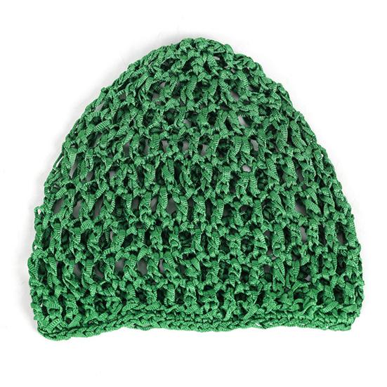 Women Knitting Hat Hollow Design Breathability Bun Hairstyle Elastic Headpiece Winter Versatile Hair Accessory