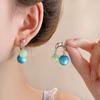 Unique Korean Ball Dangle Drop Earrings Elegant Charm Earrings Ear Buckle Fashion Jewelry For Women Girls Gifts