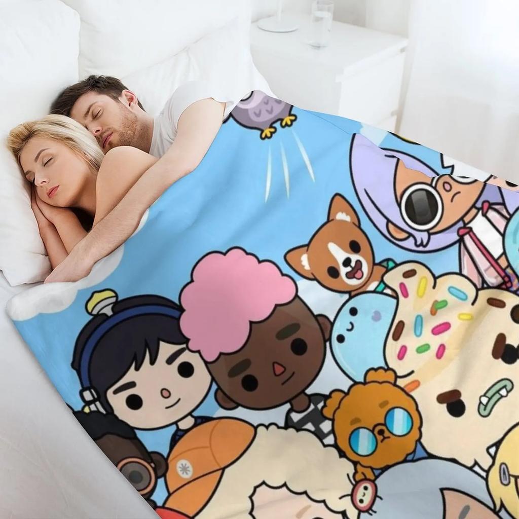Toca Boca Throw Blanket Long Lasting Soft Plush Blanket For Daily Use