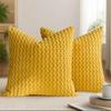 Solid Color 3d Bubble Corduroy Cushion Cover For Bedroom Sofa Decor