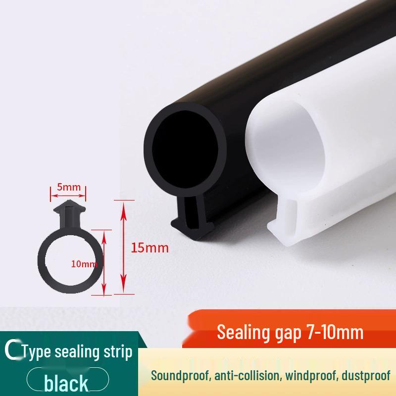 Těsnící lišta okna typu O z voděodolného a zvukotěsného UPVC pro dovnitř otevíraná okna
