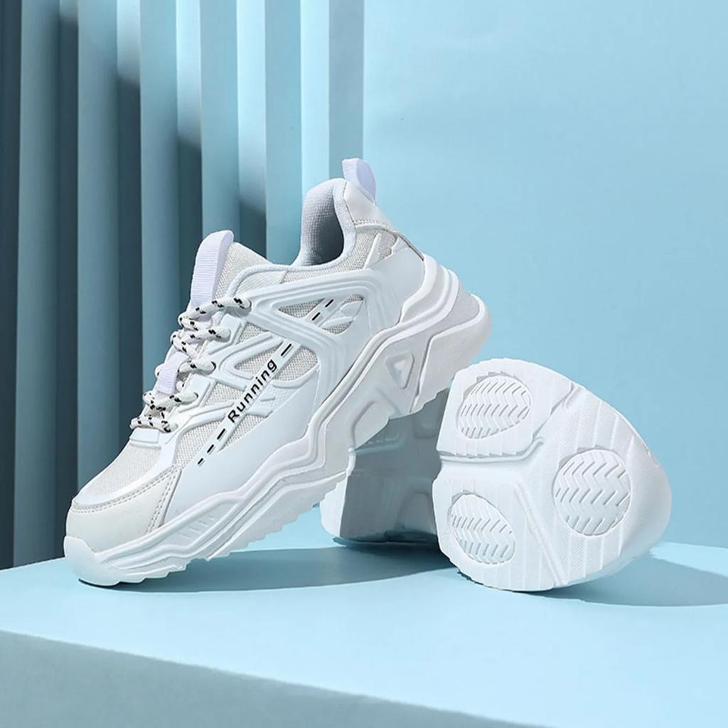 Breathable Chunky Sneakers Trendy Platform Shoes Women Fashion Casual Sports Shoes Men's Outdoor Walking Shoes Thick Sole