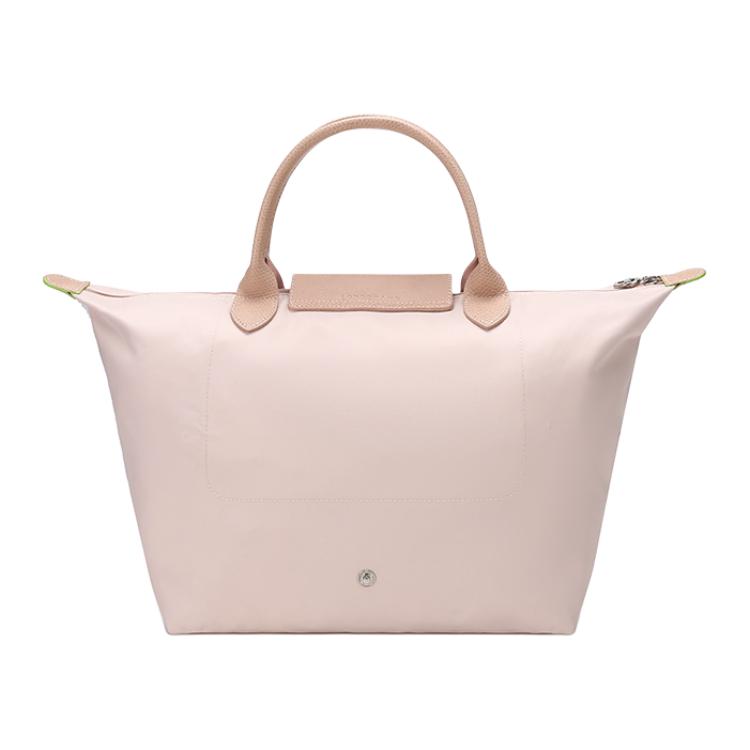 Longchamp Le Pliage Green 30 Eco-Friendly Zipper Closure Canvas Dumpling Tote Bag Medium Women Tote Bags Sakura-Pink 1623919P64