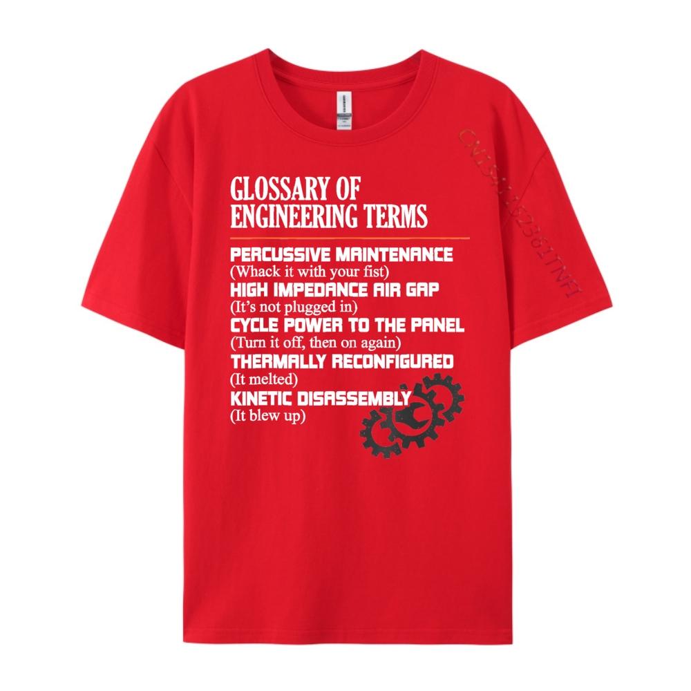 Glossary of Engineering Terms Funny Engineer Definitions Men Clothes Fall New In Tops  Tees Casual S