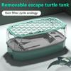 Reptil Schildkröte Vivarium Box mit Sonnenplattform Schildkröten Aquarium Tank Transparenter Schildkröten Ausbruchsicherer Käfig Heim Aquarien