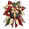 Handgefertigte Stoff-Weihnachtsdekorationen DIY Gesteppte Schleife Nähbastelset, Vorgeschnittene Patchwork-Feiertagsmaterialien für Erwachsene Set, Türhänger Wandkamin Zuhause