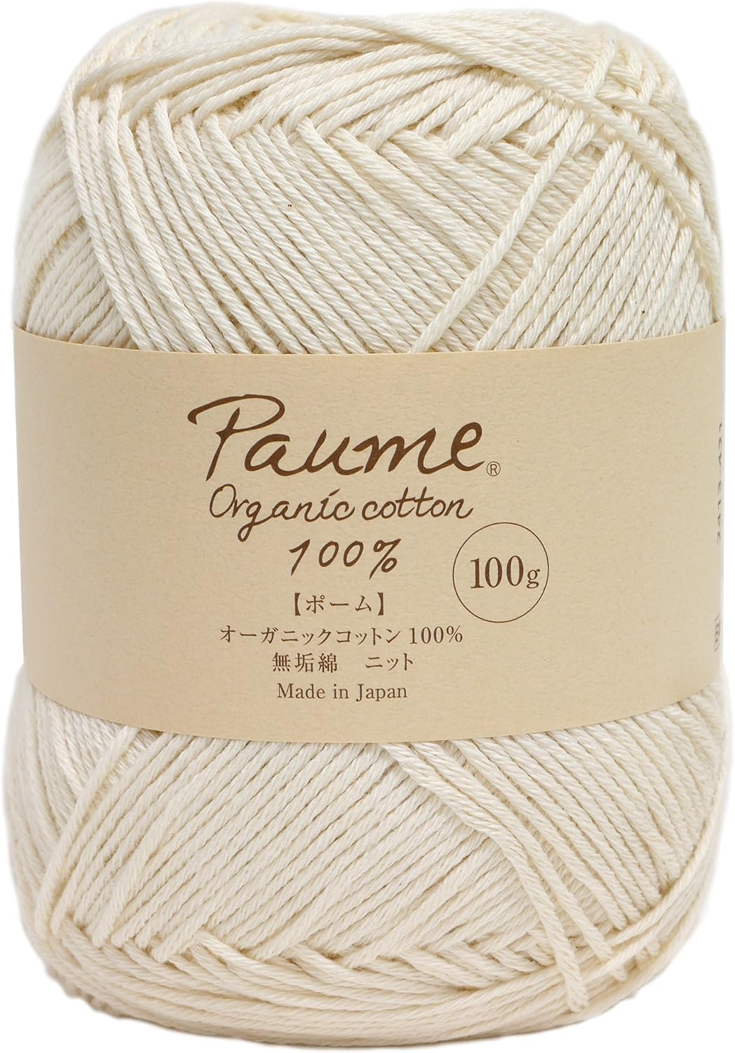 

Hamanaka Pomme Pure Cotton Knit Yarn Medium Thick Cream 100g 280m 3 Balls Set 2413 Set Col.421 Approx. кремовый