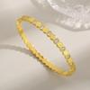 Luxury Geometric Zirconia Honeycomb Bracelet with Clasp In Three Colors