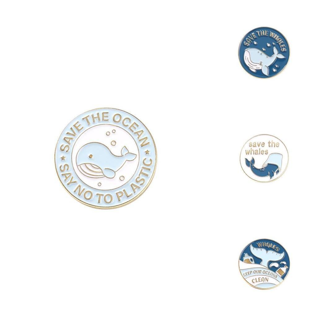 Elegant Alloy Animal Brooch In Blue Whale Shape Perfect For Stylish Sweater Accessories