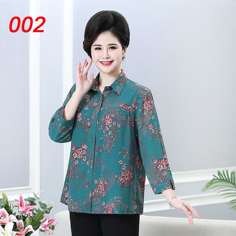 

Женская повседневная хлопковая рубашка с принтом бабушки, рубашка с круглым вырезом, короткими рукавами, рубашка больших размеров, свободная блузка с графическим рисунком XXXL