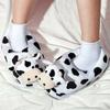 Fashion 2025Cute Animal Slipper for Women Girls Kawaii Fluffy Winter Warm Slippers Woman Cartoon Milk Cow House Slippers Funny Shoes