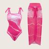 Lace-up Conservative Bikini & Beach Dress Two-piece Set, Women's High-end Style 2025.
