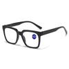 Fashion Square Full Frame Reading Glasses Anti Blue Light Hyperopia Eyewear for Women Men Protect Eyes Daily Commuter
