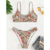 Floral Print Brazilian Bikini Women Swimwear Female Swimsuit Two-pieces Bikini Set Bather Bathing Suit Swim Summer Beach Wear