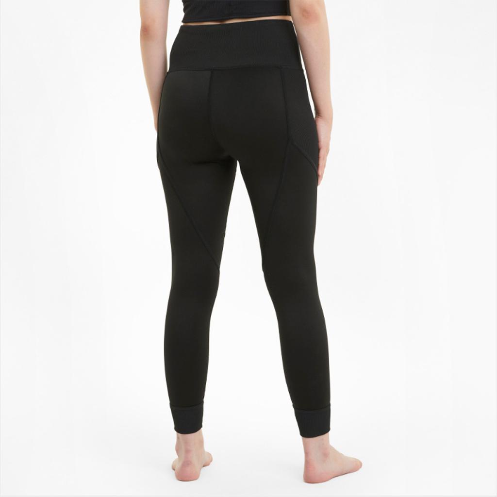 Puma Studio High Waist Cropped Leggings Women Bottoms Black 520231-01