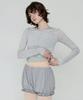 Debiweeo Frill Balloon Shorts Devi-B0093-Melange Gray