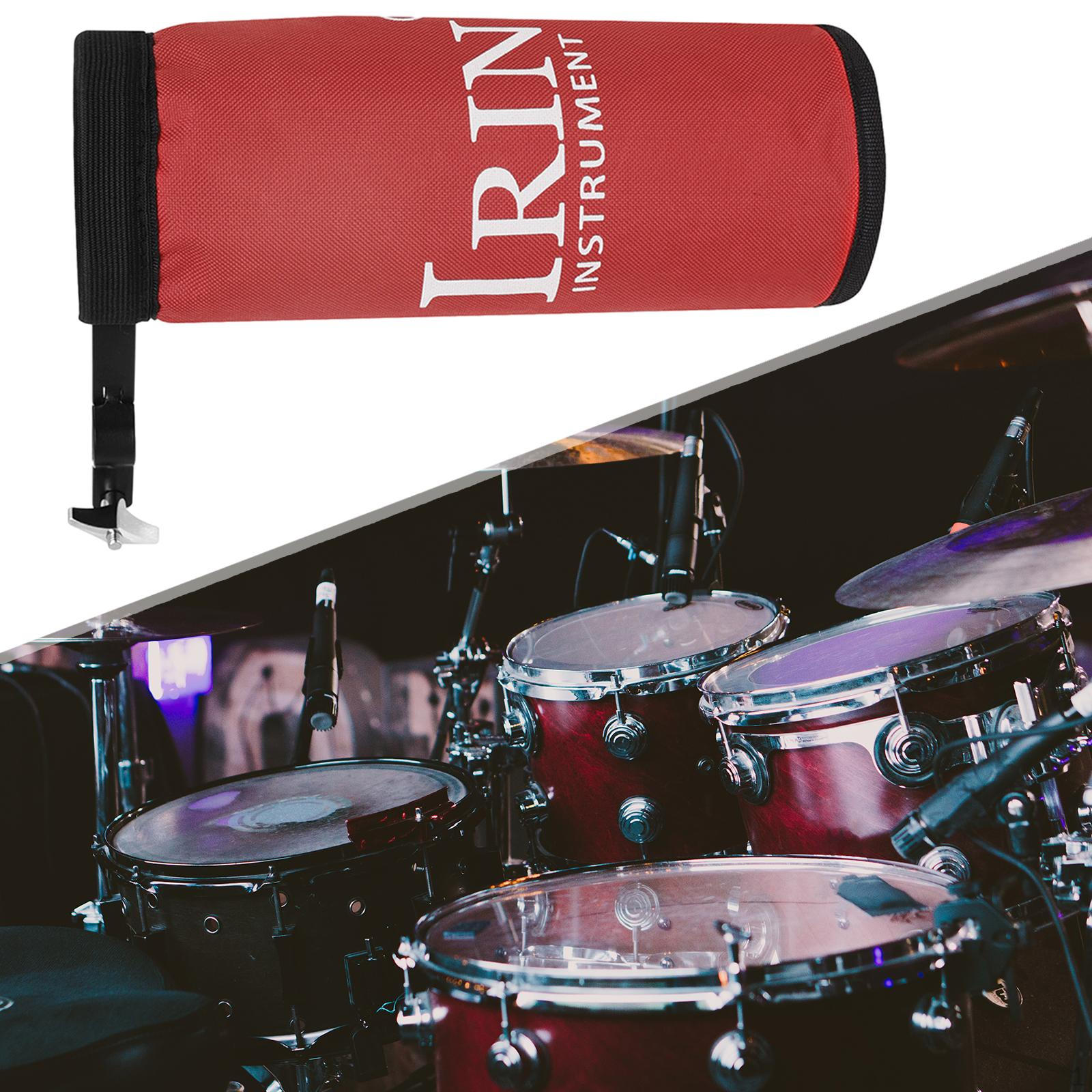 

Сумка-контейнер для барабанных палочек Стойка для барабана Трубчатая фурнитура Съемный металлический зажим Чехол для тарелок