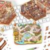 Plus Size DIY Landscape Sticker Multi-functional Cabin Scene Game Stickers  Gift