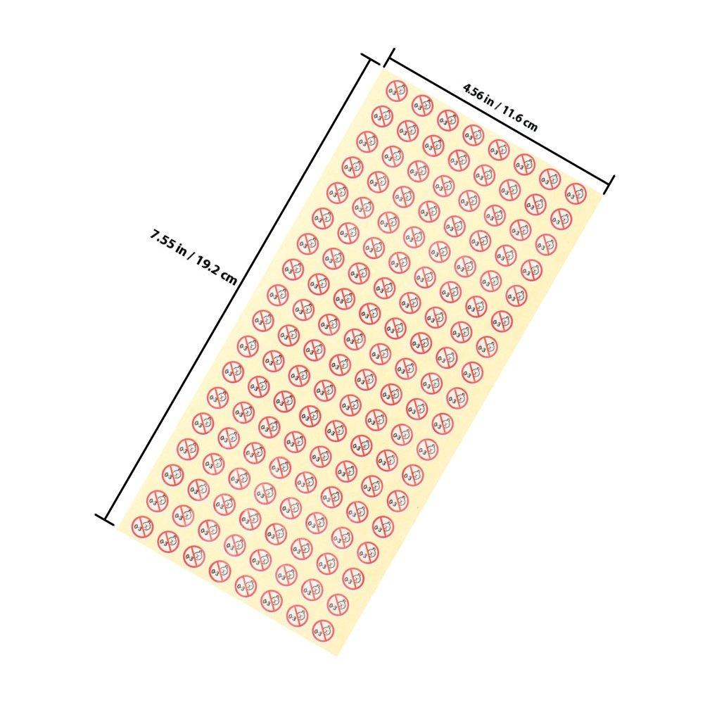 500Pcs Baby Prohibited Adhesive Warning Labels for Child Safety Home Use Safety Warning Stickers for Parents Caregivers Daycare