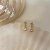 S925 Sterling Silver Japanese Water Drop Crystal  Earrings Women Light Luxury Temperament Wedding 14k Real Gold Plating Jewelry
