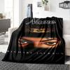 Coperta di flanella personalizzata con il nome "Michael Jackson's Legacy" per comfort super morbido e carino, per viaggi, letto, divano