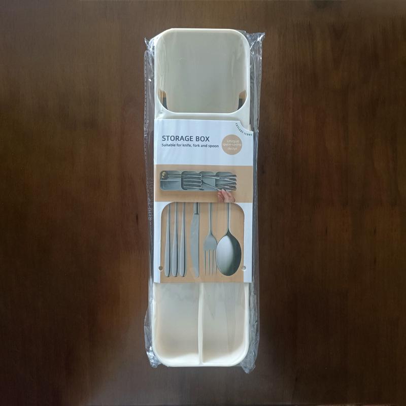 Kitchen Drawer Dustproof Cutlery Organizer Box for Knives, Forks, Spoons, and Chopsticks.