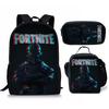 Batohový set Fortnite Fortress Night s velkou kapacitou Oxford látka 20-35l Prodyšný Vodotěsný Kreslený vzor Street Style