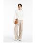 Women's 2025 Merino Wool Ribbed Crew Neck Pullover, Long Sleeve Base Layer for Autumn/Winter