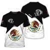 3D printed Mexican flag men's T-shirt  Mexican pattern T-shirt  Summer fashionable round-neck top  Good morning Koruku T-shirt