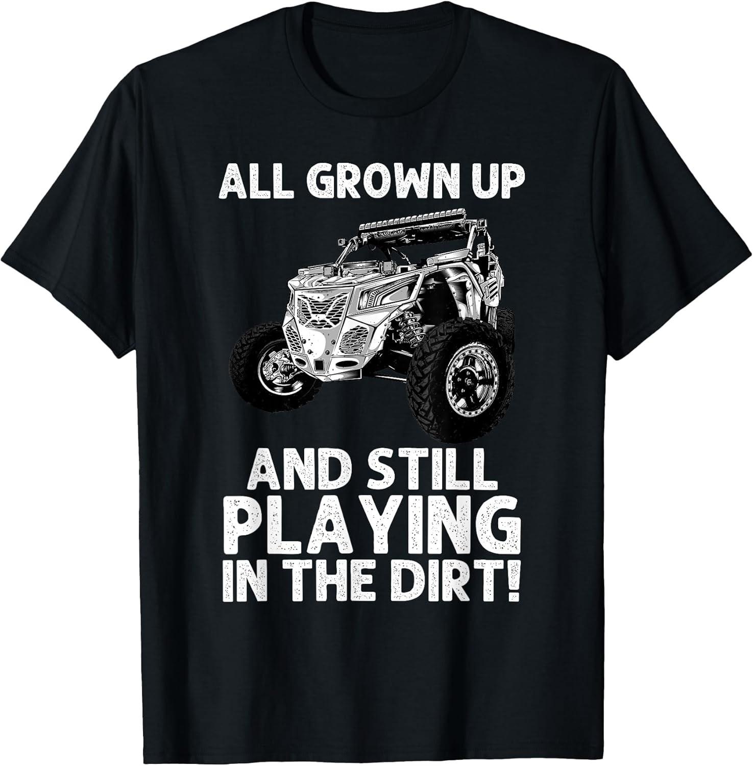 Funny SxS Design: For Men Women Offroading UTV Funny Cotton Tee - MADE IN USA XXL