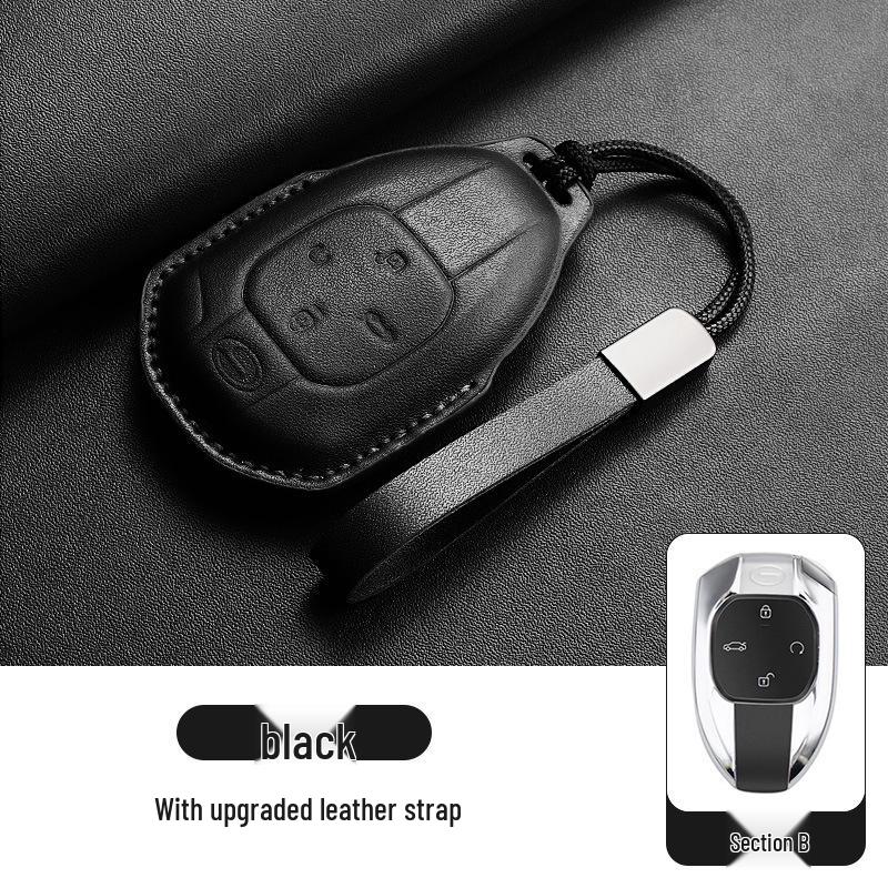Genuine Leather Key Cover for GAC Trumpchi GS4, GS3, GS8, M8 - Hot Seller