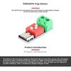 1/2/5Pcs 5-20V Adjustable Pd Trigger Module Blue Pd Fast Charging Test Board Usb Type-C 100W Power Supply Tester