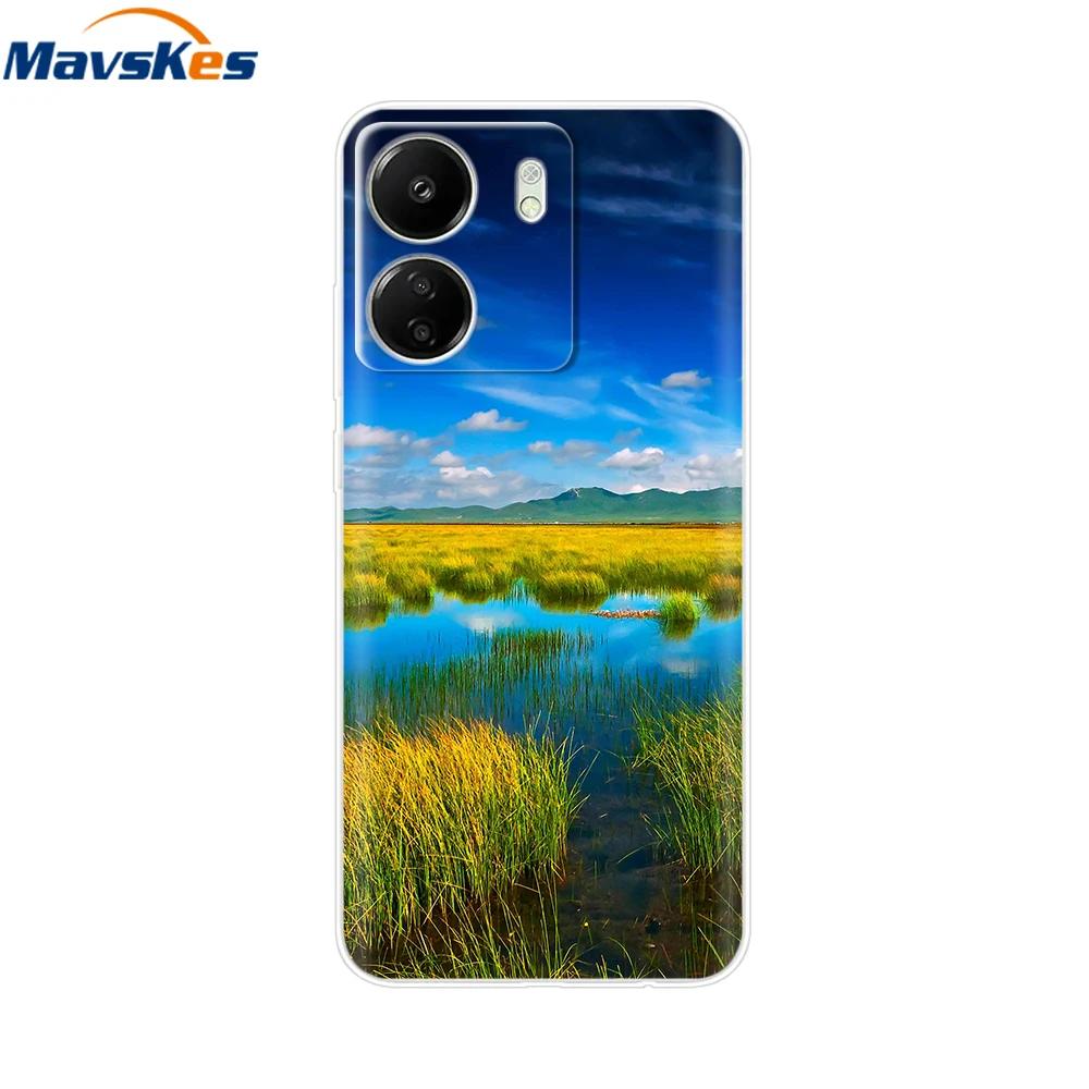 For Xiaomi Poco C65 Cases For Xiaomi Poco C65 Fashion Clear Soft Silicone Phone Cases TPU Fundas for PocoC65 c 65 Coque Bumper