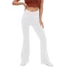 2024 Women's Plus Size Flare Yoga Pants - High Elastic Denim with Antibacterial Fabric