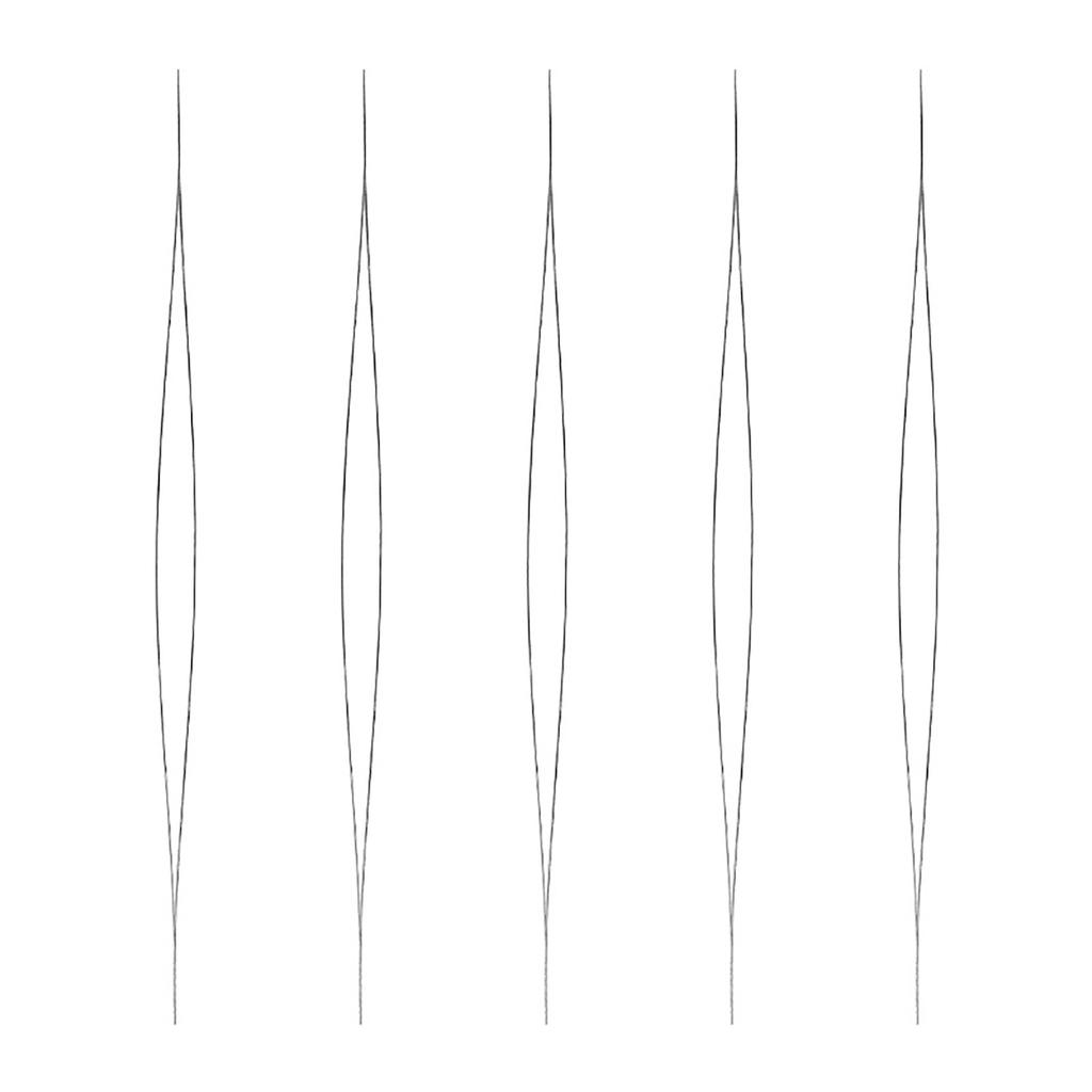 10pcs Beading Needle 5.5cm 7.5cm 10cm 11.5cm 12.5cm Lightweight Steel Big Eye Beading Needles for Jewelry