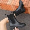 Rain Boots Women's Four Seasons Fashion Outdoor Mid-tube Waterproof Non-slip Rubber Shoes Fashion Rain Boots