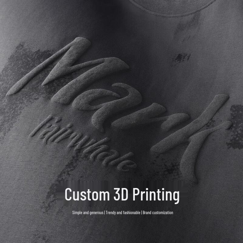 Mark Fairwhale Men's Flocking Print Round Neck T-Shirt
