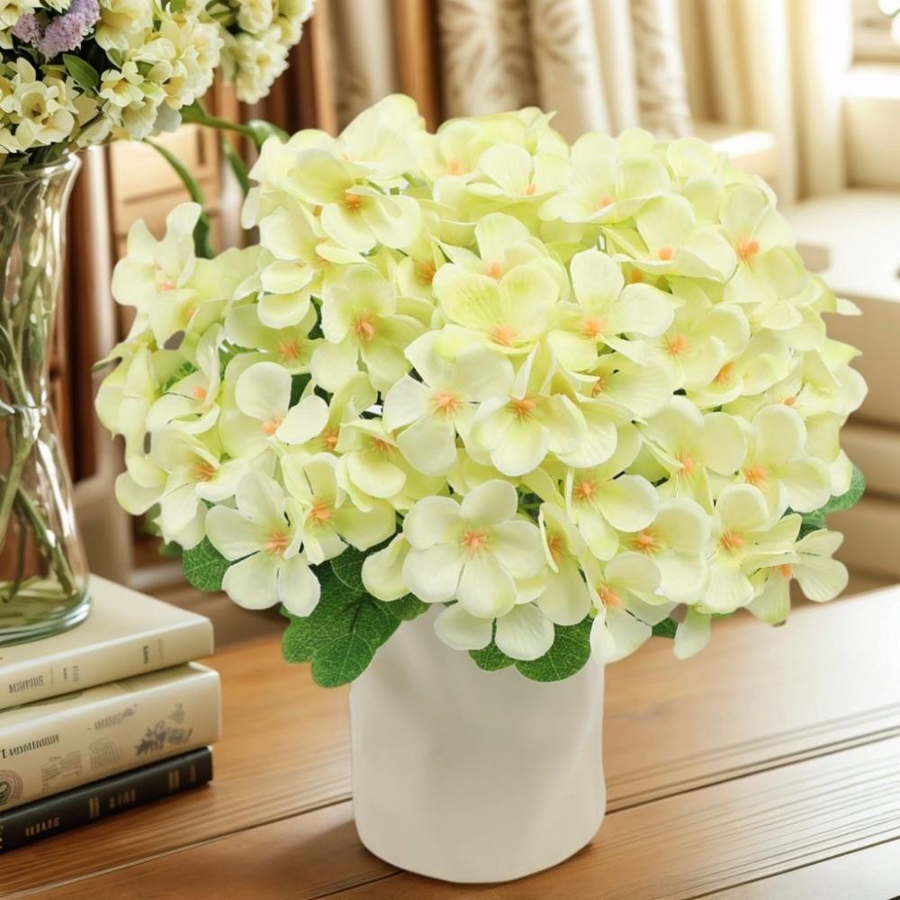 Silk Cloth Foam Flower Bouquet Dyed Edged Simulation Flowers Home Decoration  Photography Props