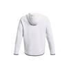 Under Armour Solid Logo Fleece Training Jacket Men Jackets White 1379806-100
