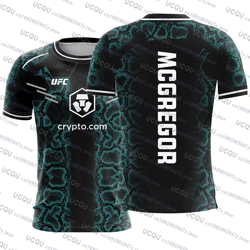 ETST 03 UFC 2025 Nieuwe Mode Conor McGregor Mixed Martial Art T-shirt 3D Print Korte Mouw Vechten Tops Vintage Sportkleding MMA Jersey 2XL