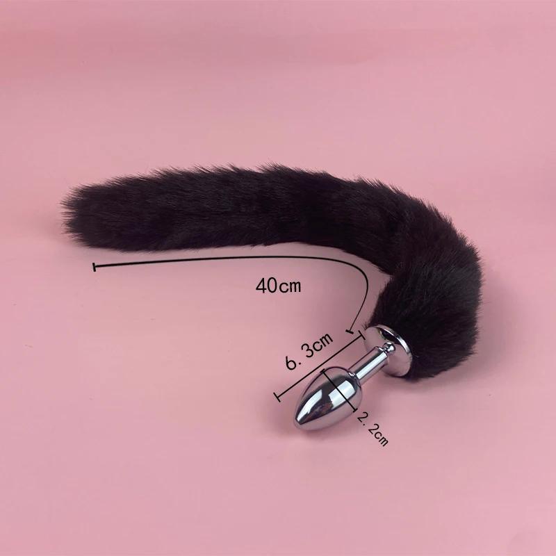 1.8/2.2CM Sexy Fox Anal Plug Mini Tail Anal Toys for Beginner Stainles Steel Cosplay Sex Toys for Couple Men Woman Adult Product