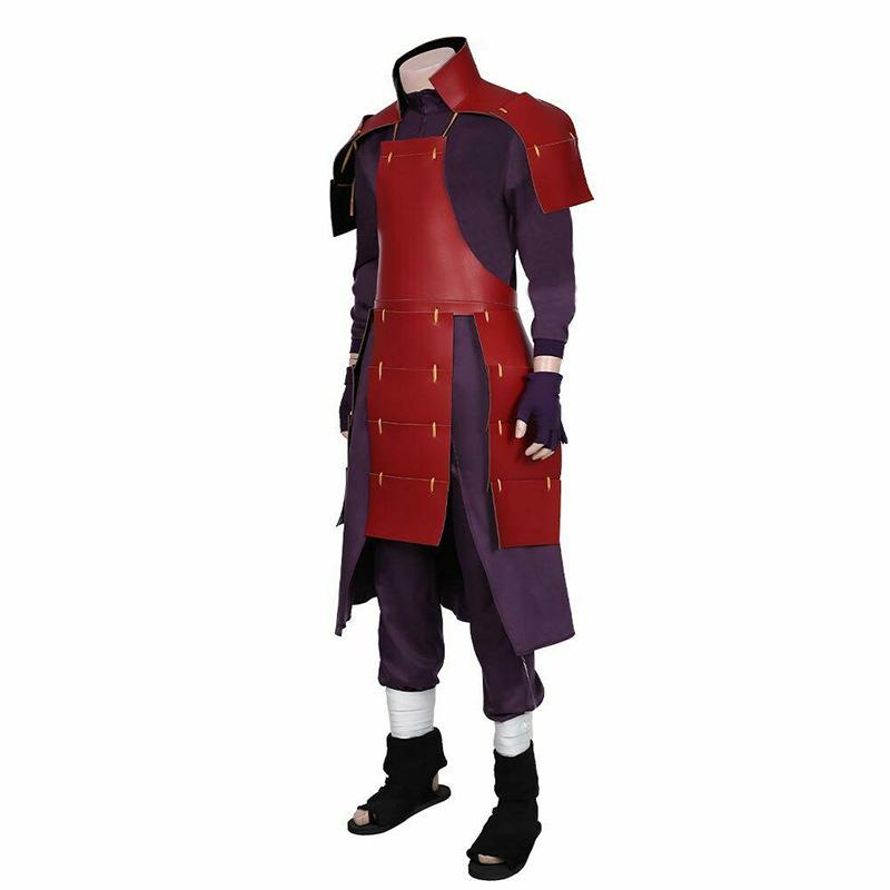 Anime Akatsuki Uchiha Madara Cosplay Kostým Pánský Brnění Podšívka Kalhoty Oblek Halloweenský Kostým Kostým na Večírek