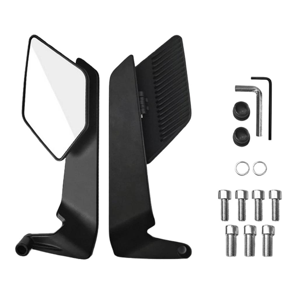 1 Piar Motorcycle Blade Fixed Wing Rearview Mirror Adjustable Rotating Side View Mirror For MT07 MT03 MT25 MT09 MT09 MT10