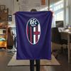 AS Bologna Calcio  Print Flannel Blanket, High Quality Comfortable for All Seasons, Home Decor, Warmth and Comfort