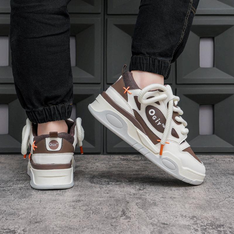 Couple soft-soled bread shoes new spring panda shoes heightening shoes casual board shoes