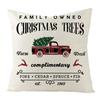 Christmas Pattern Linen Square Throw Pillow Case Sofa Decorative Cushion Cover Pillow Cover Fundas De Cojin 45X45Cm