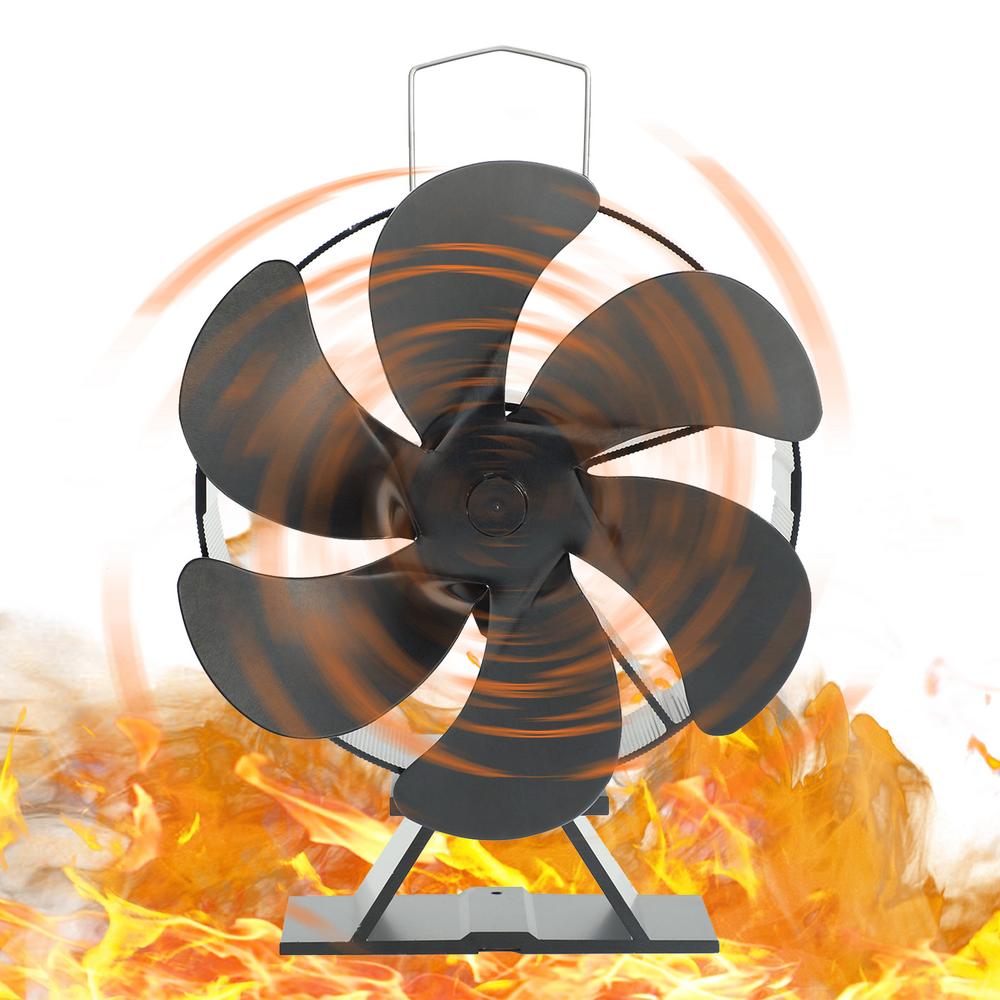 Fireplace Fan Heat Powered Stove Fan Automatic Adjustment Thermal Fans For Wood Log Burner Fireplace Eco Quiet Fan