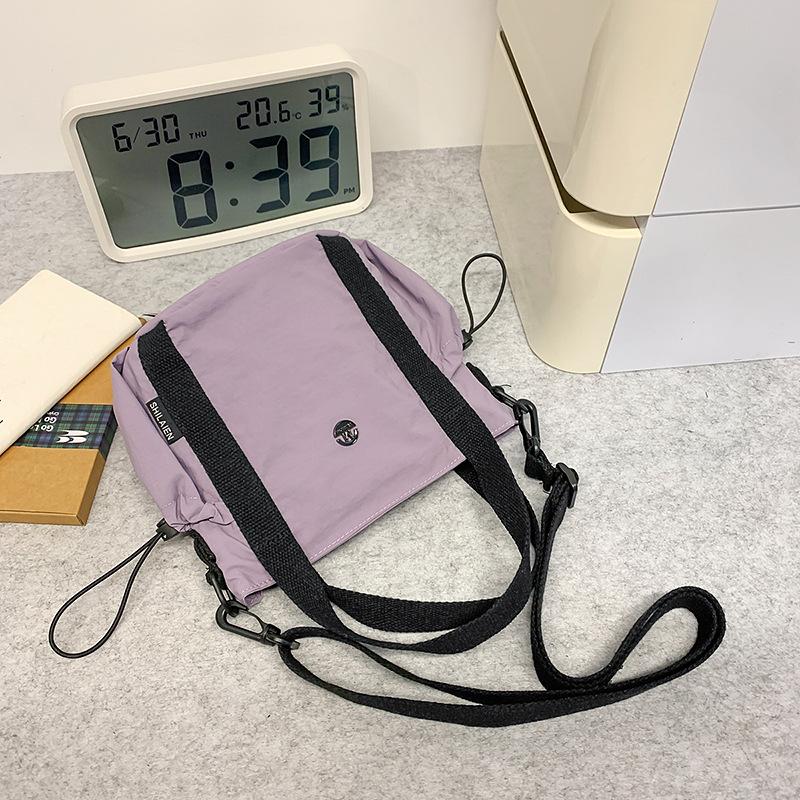 Crossbody bag women's shoulder bag simple commuter versatile tote bag casual canvas trendy sports mobile phone bag men