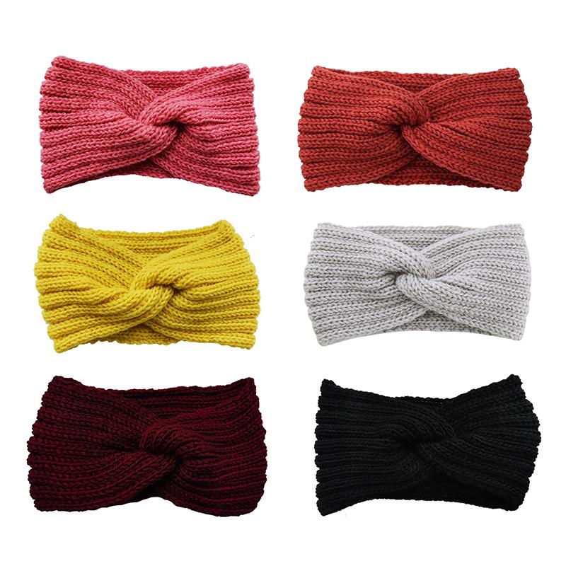 2Pcs Women'S Winter Warm Headbands - Thick Knit Ear Strap Hair Accessories Winter Headbands Cold Weather Gear Stylish Headwear